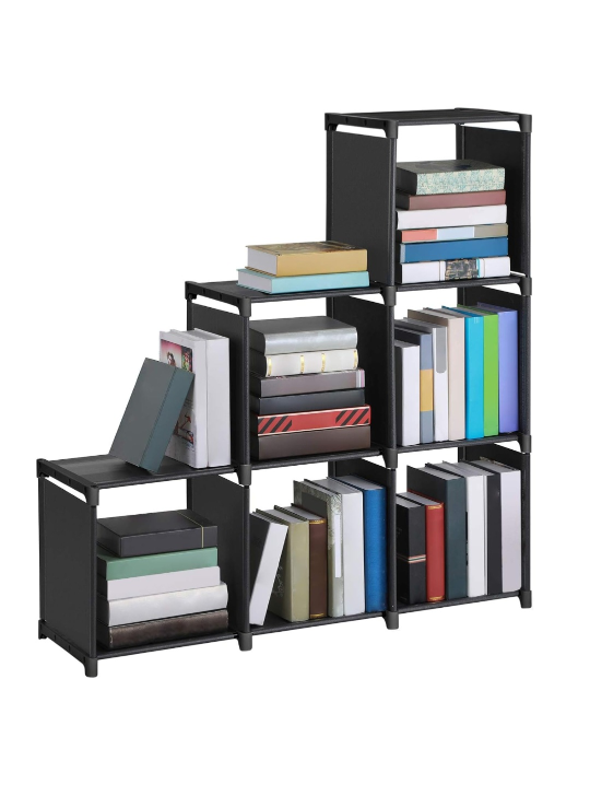 Black 6-Cube Storage Shelf - photo 4