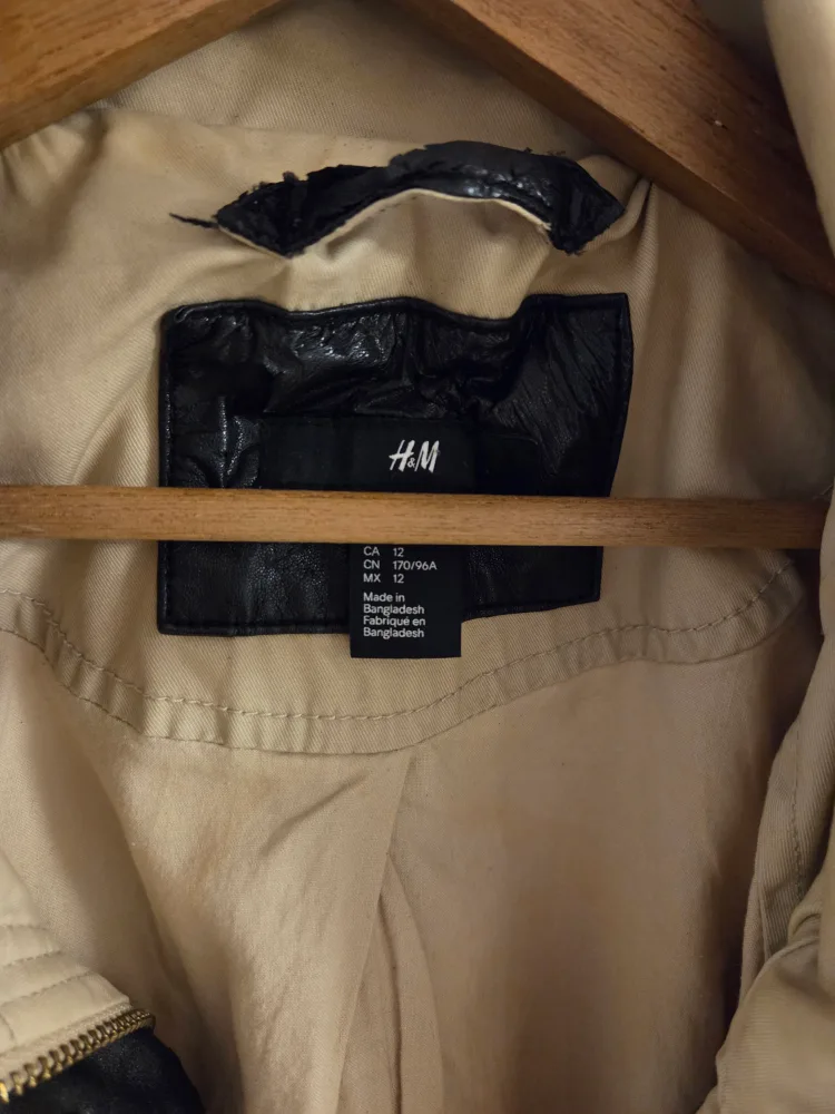 H&M Beige Jacket - Size 12 thumbnail
