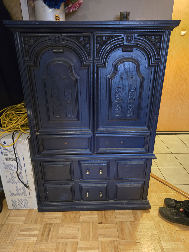 Blue Wooden Armoire