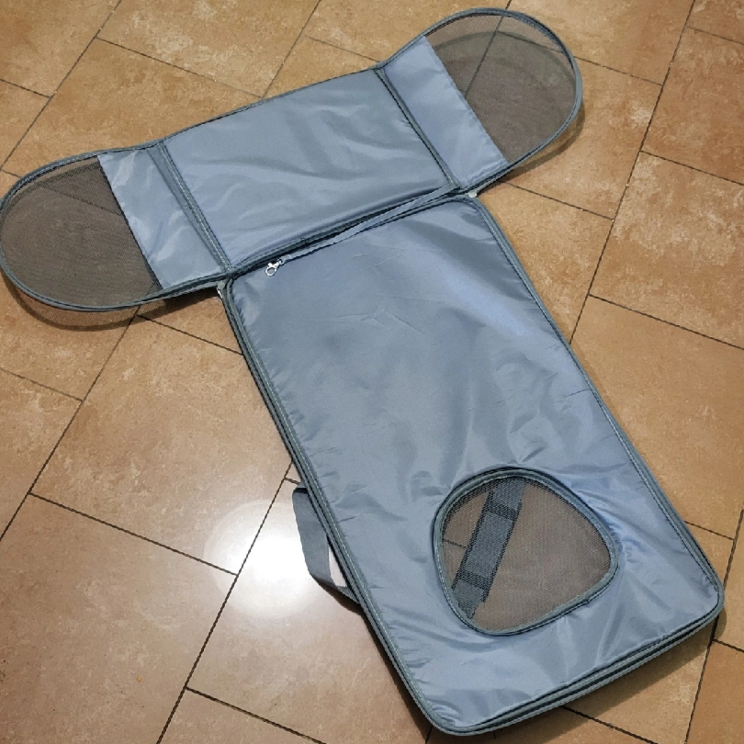 Foldable Pet Carrier - Blue & Grey - photo 5