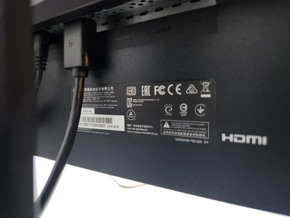 MSI G32CQ4 32" 1440P 165Hz Gaming Monitor image indicator(3)