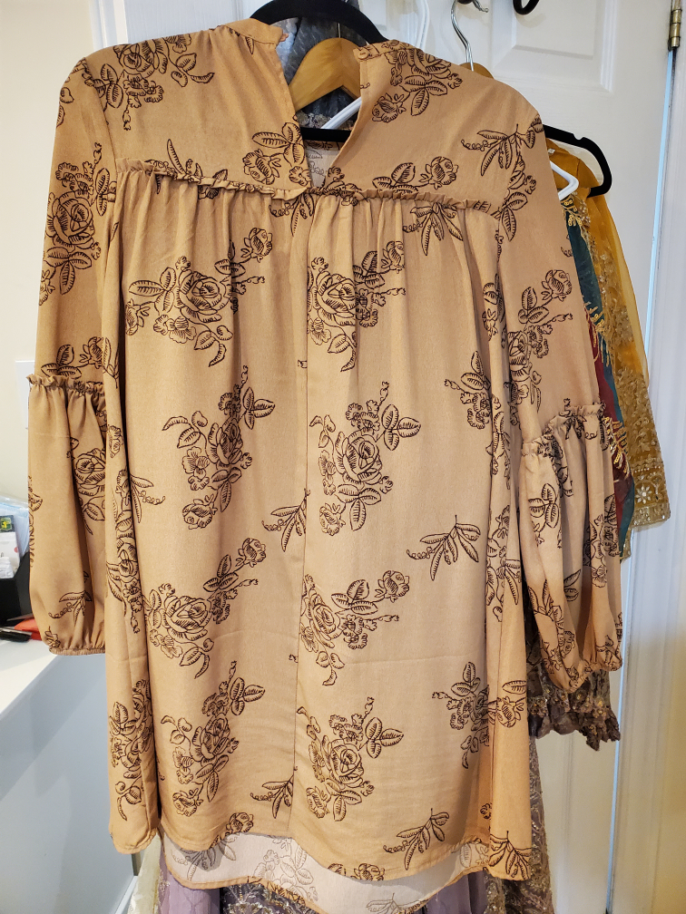 Floral Print Long Sleeve Tunic - photo 2