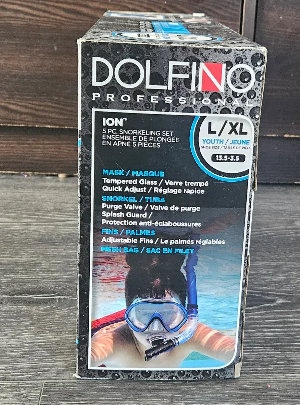 Dolfino ION Snorkeling Set - Youth L/XL (13.5-3.5) image indicator(3)