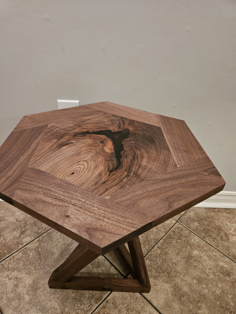 Walnut Accent Table - photo 3