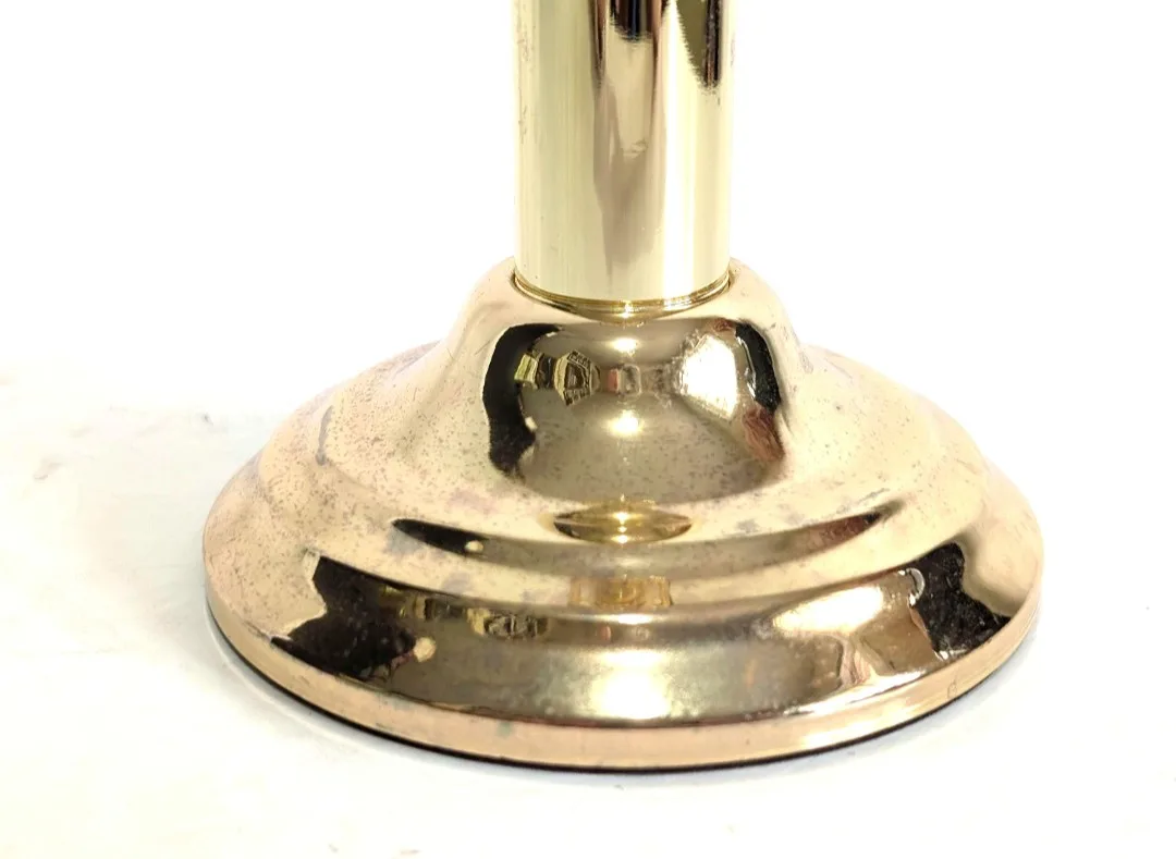 Spring Loaded Brass Candlestick Holder ~ Partylite Candleware image indicator(8)