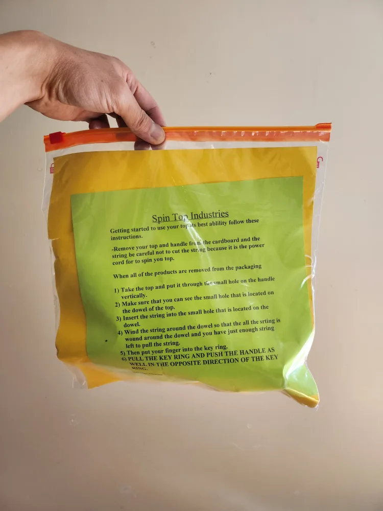 Spin Top Industries Wooden Spinning Top Toy 🥕 image indicator(5)