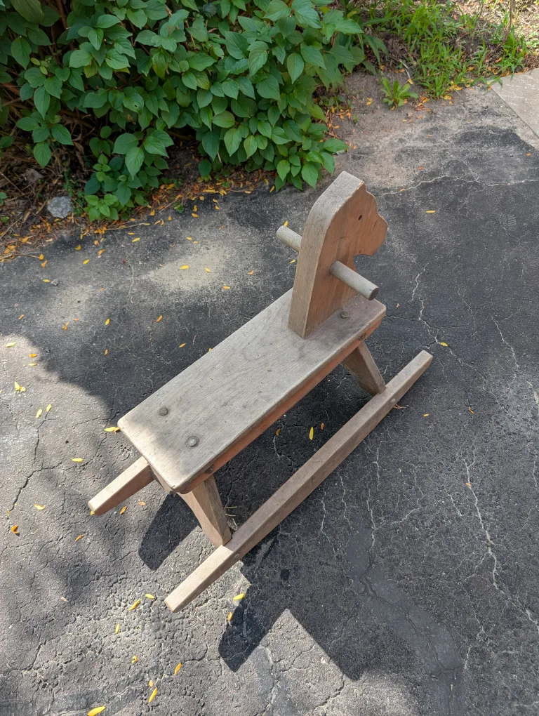 wooden rocking toy horse thumbnail