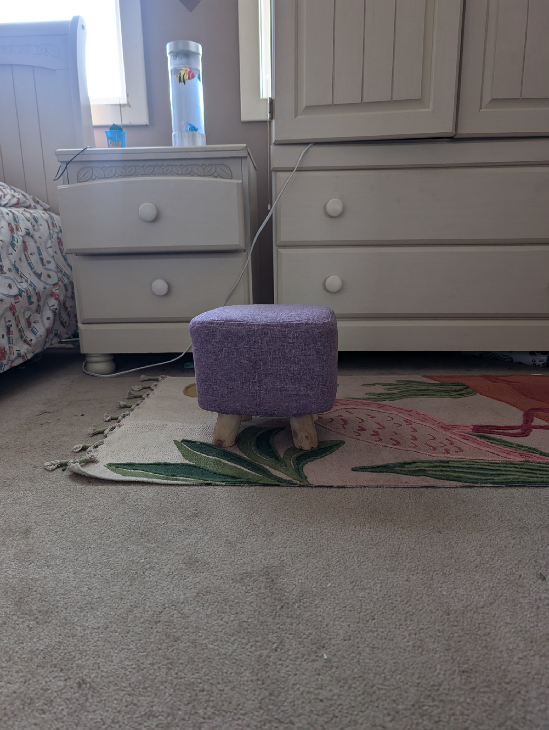 Homesense Purple Footstool - photo 3