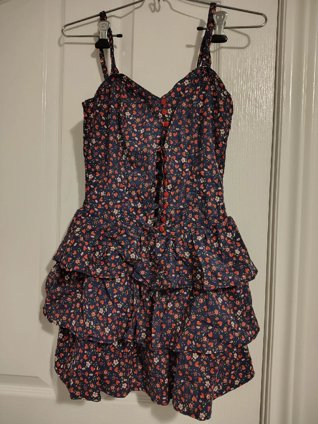 Floral Print Ruffle Dress thumbnail