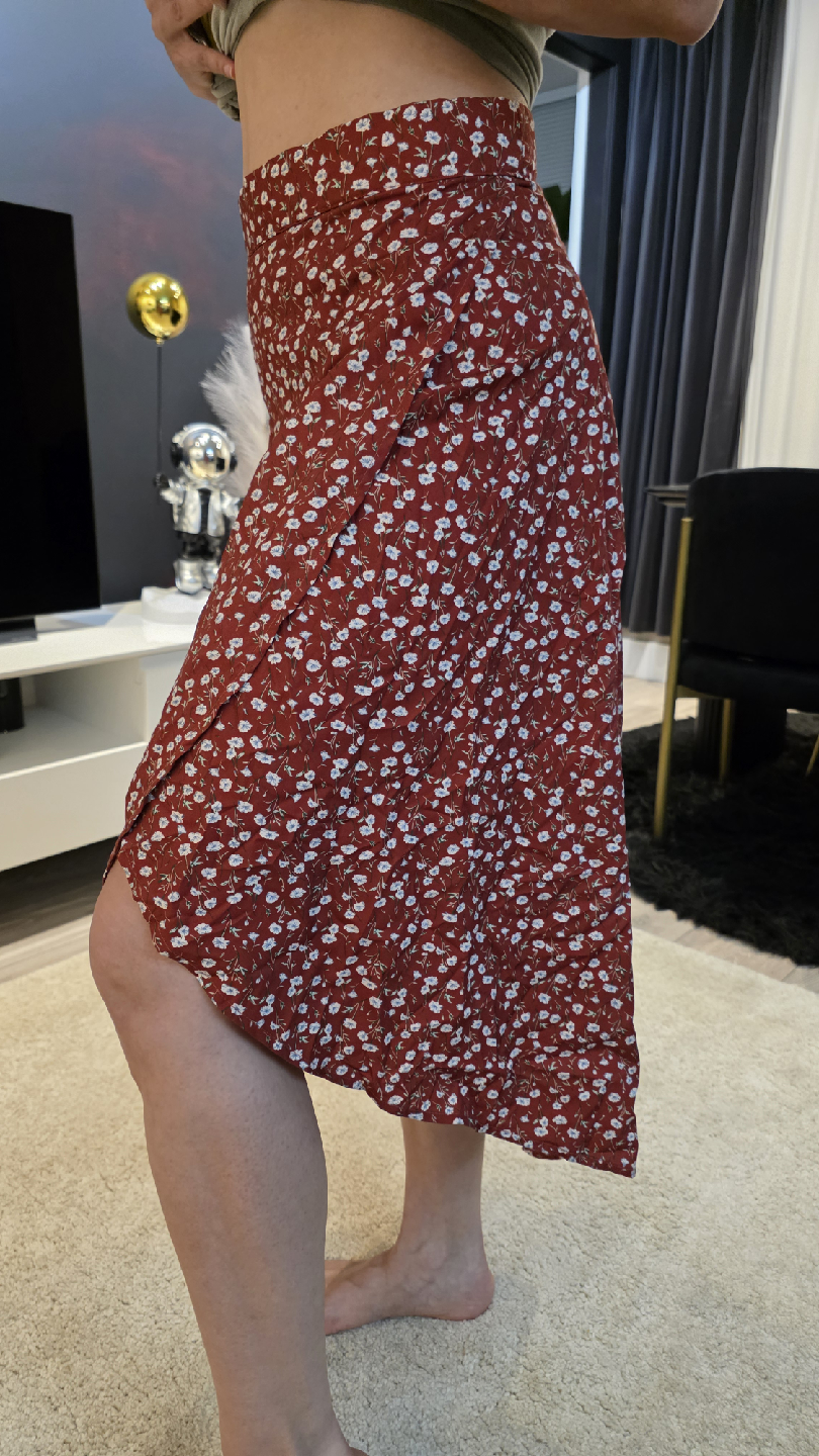 Floral Print Wrap Skirt - photo 3