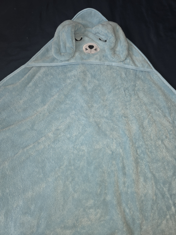 Light Blue Hooded Baby Towel - photo 3