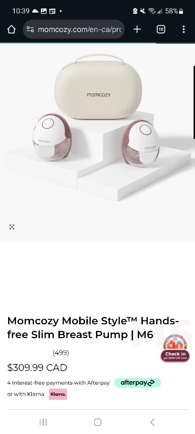 Momcozy M6 Hands-free Breast Pump thumbnail