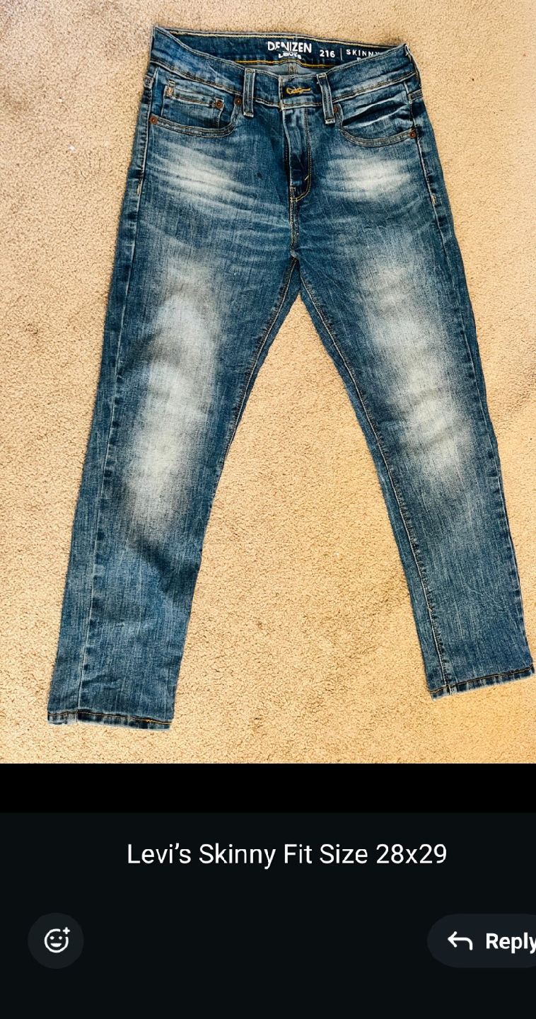 Denizen Levi's 216 Skinny Jeans - Size 28x29