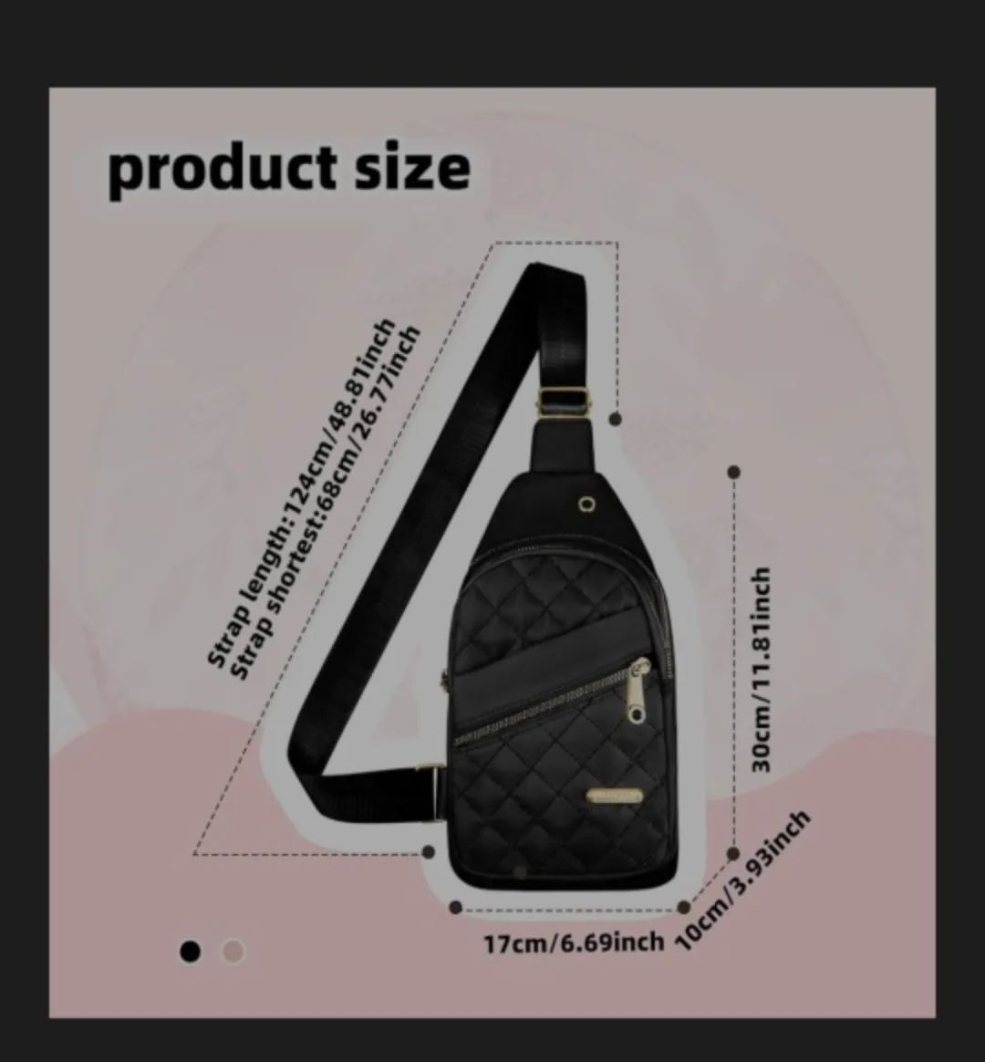Black Sling Backpack (from Amazon) image indicator(3)