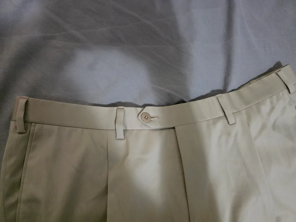 Brioni Men's Beige Trousers (Waist 36) image indicator(3)