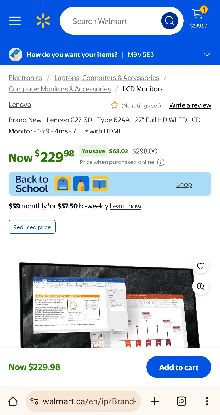 27 Inch Lenovo Flat LED Monitor in perfect working condition image indicator(6)