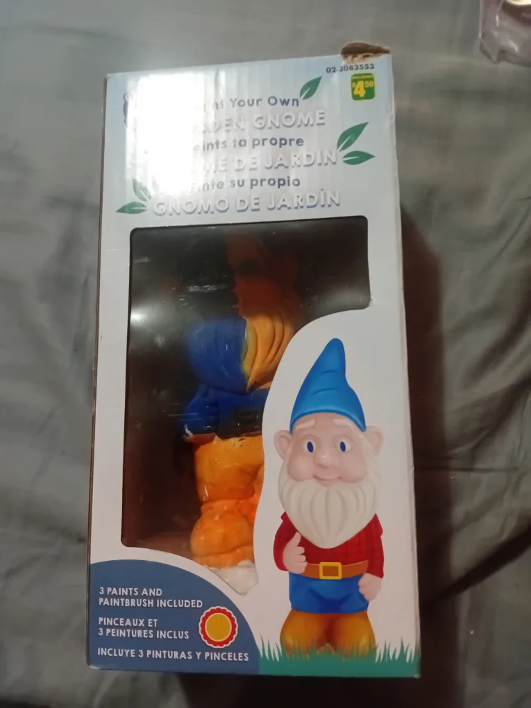 DIY Garden Gnome Painting Kit - painted oilers themed thumbnail