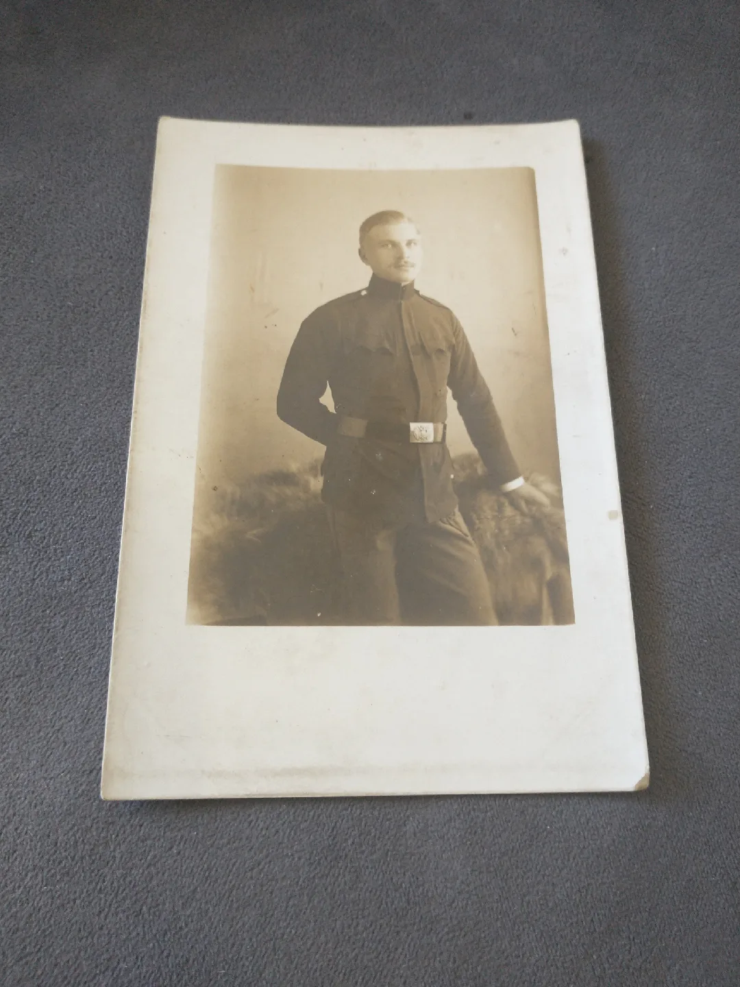 Lovely WWI Hungarian soldier postcard picture, mint thumbnail