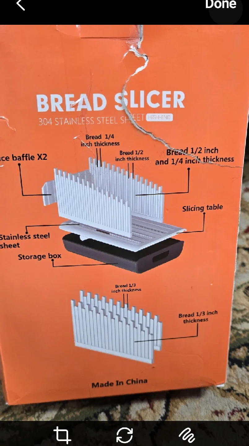 Brand new High-End Bread Slicer - 304 Stainless Steel Sheet image indicator(2)