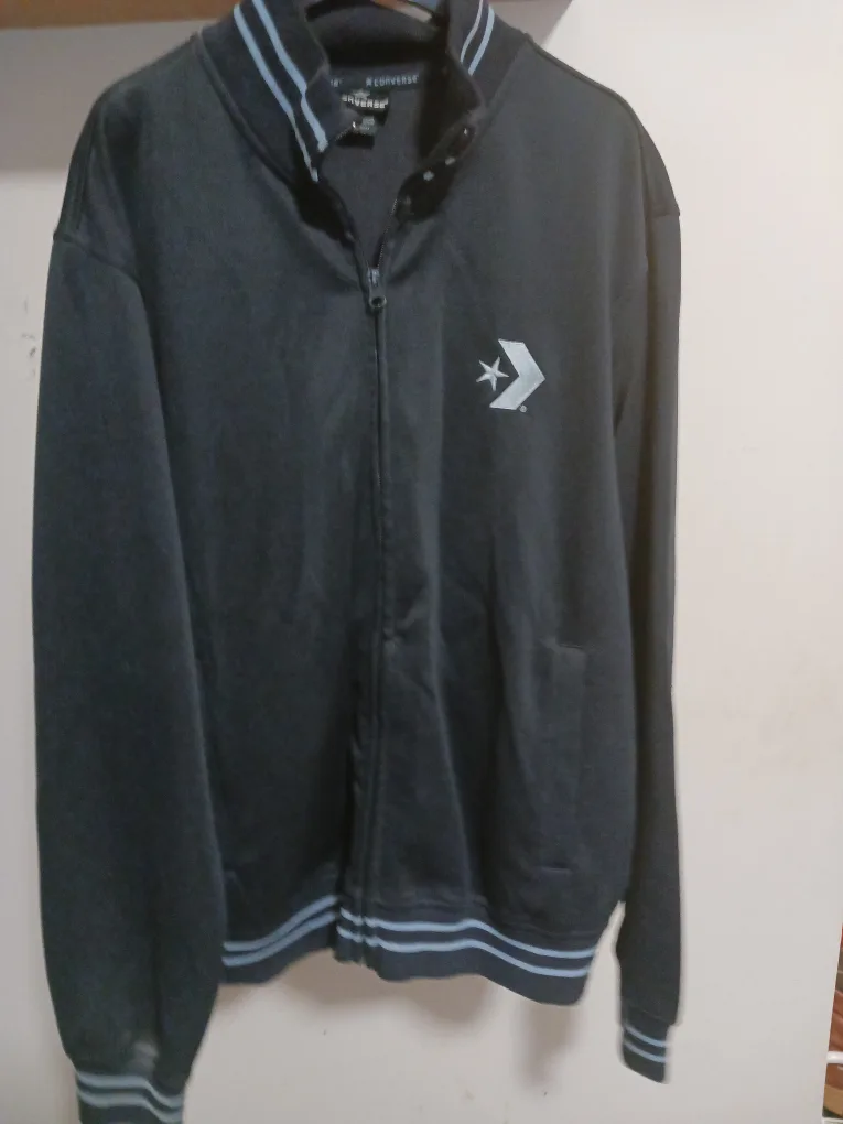Converse Navy Blue Zip-Up Jacket thumbnail
