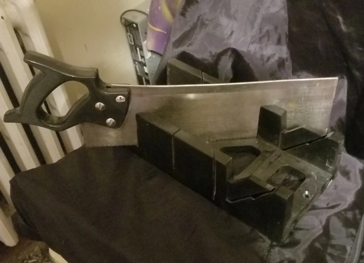 Hand Saw with Miter Box
