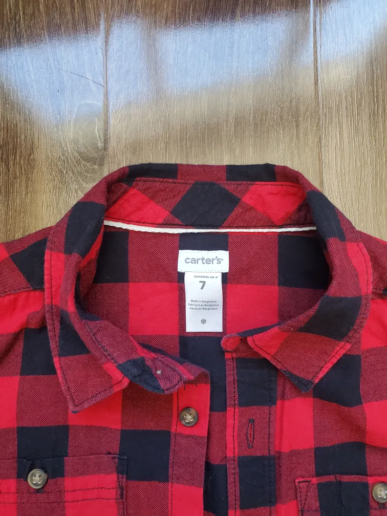Carter's Size 7 Flannel Shirt image indicator(2)