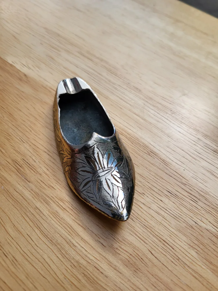 Vintage Silver Shoe Ashtray thumbnail