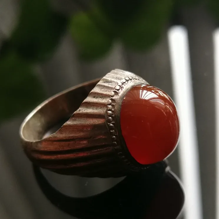 Silver Ring with Agate Stone thumbnail