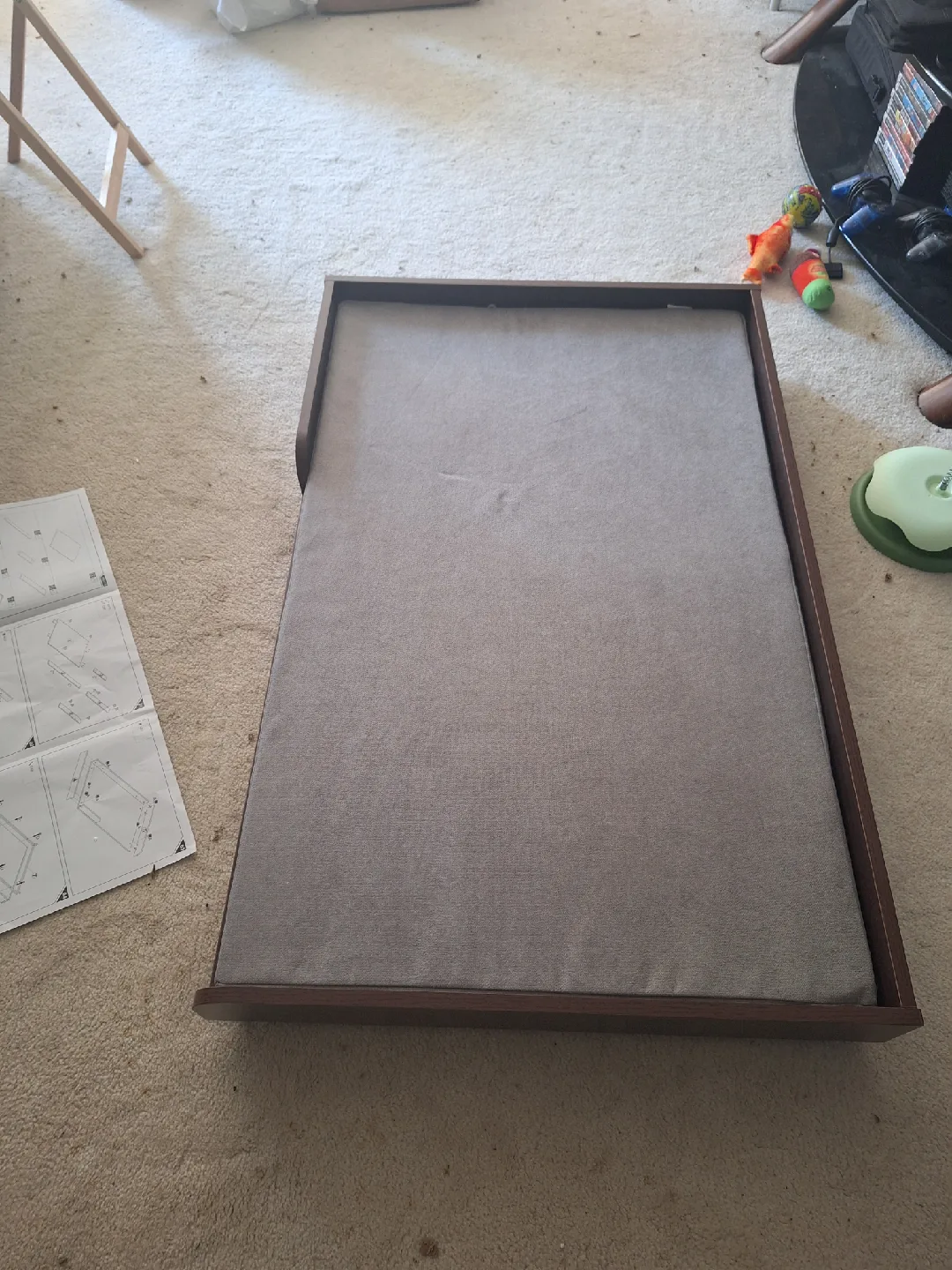 NEW Large PawHut Dog Bed with Grey Cushion 🐾 image indicator(2)