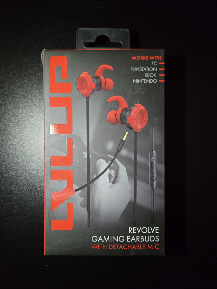 LVLUP Revolve Gaming Earbuds with Detachable Mic – New & Sealed