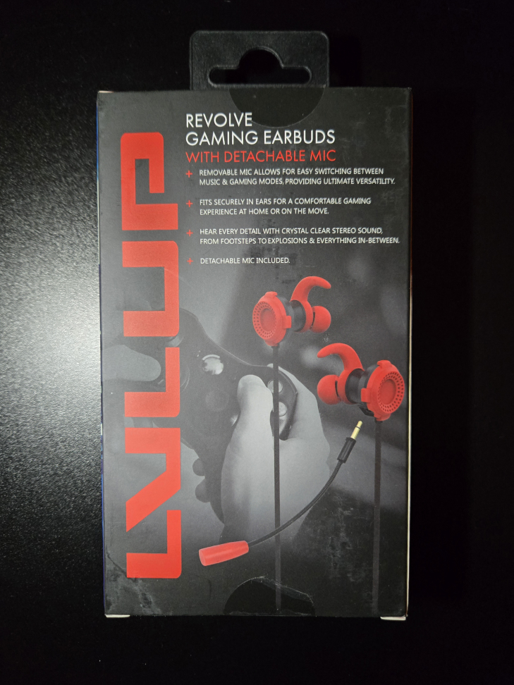 LVLUP Revolve Gaming Earbuds with Detachable Mic – New & Sealed - photo 2
