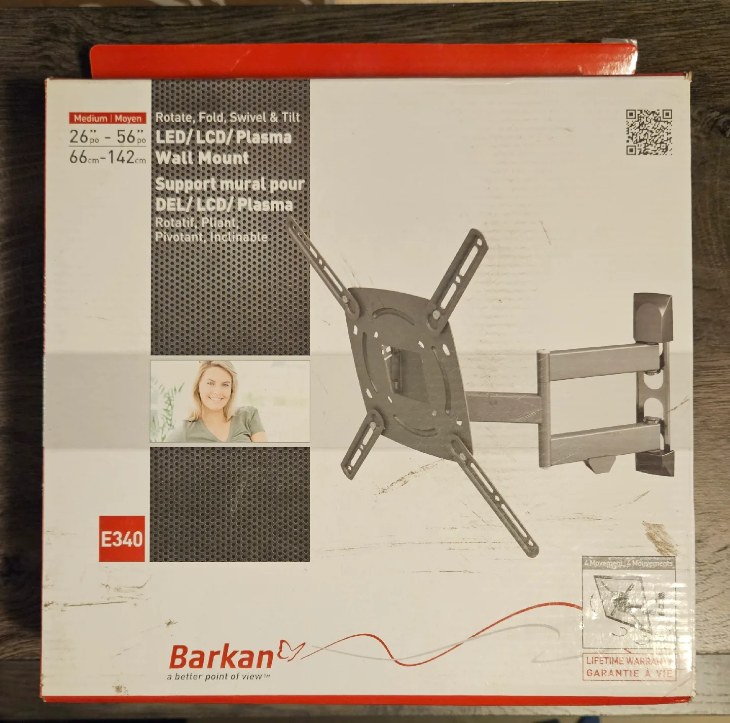 Barkan E340 LED/LCD/Plasma TV Wall Mount thumbnail
