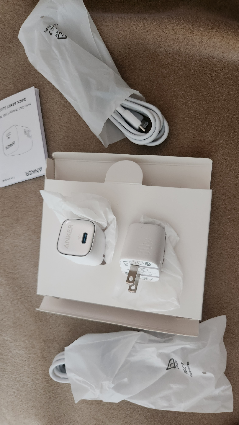 New Anker 30W Charger with USB-C to Lightning Cable, 2-pack - photo 2