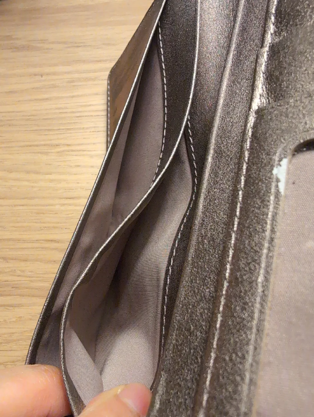 Cole Haan Champagne Leather Wallet image indicator(4)