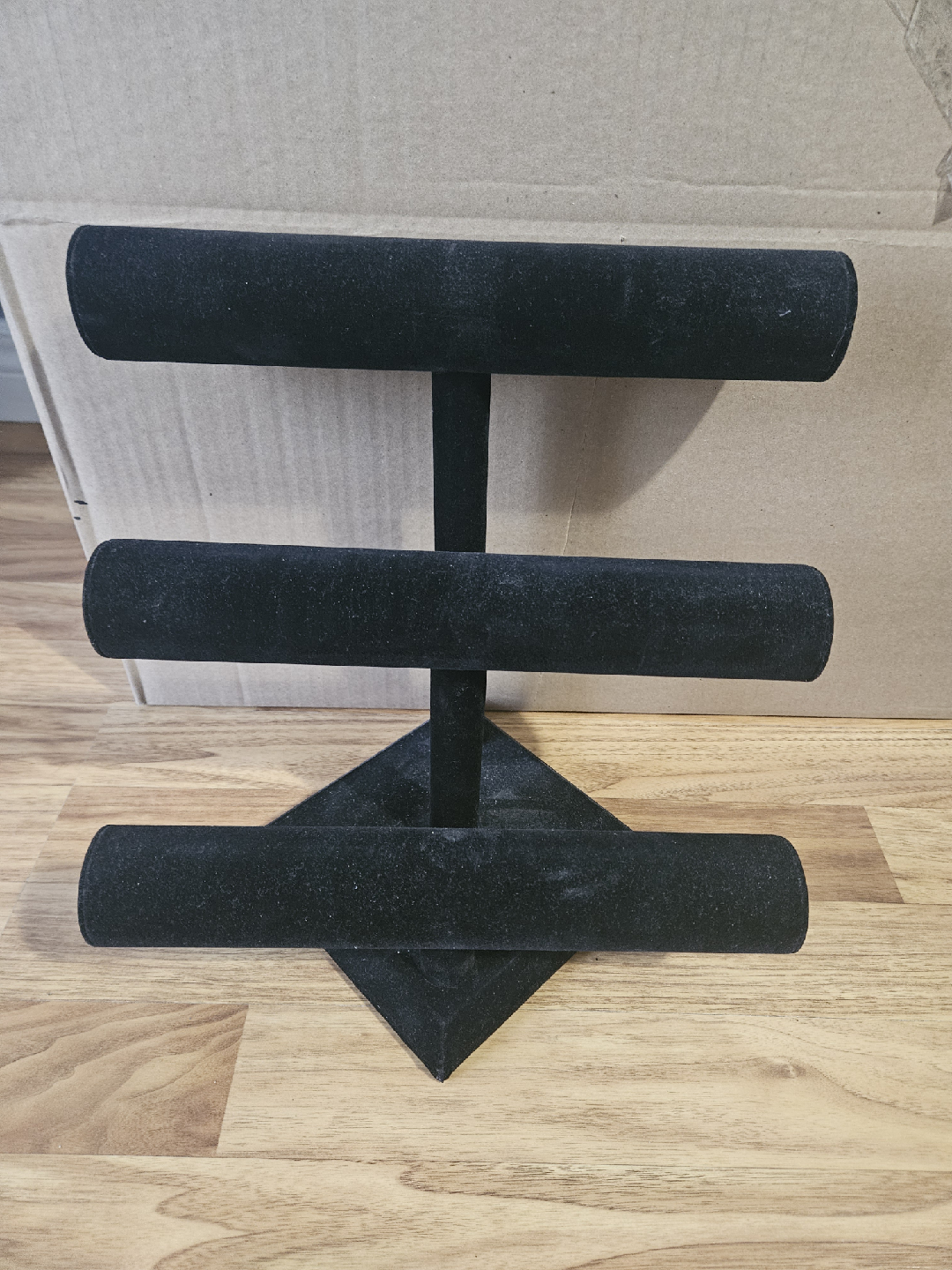 Black Velvet 3-Tier Jewelry Display Stand - photo 2
