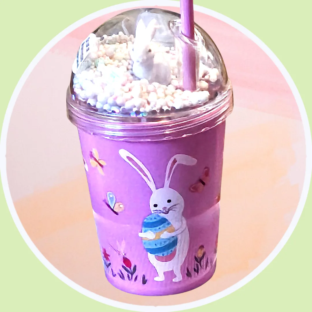 🥕 NEW  Unisex Bunny Sippy Cup Tumbler w Straw image indicator(3)