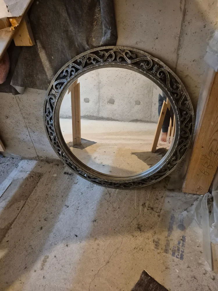 Ornate Round Wall Mirror thumbnail