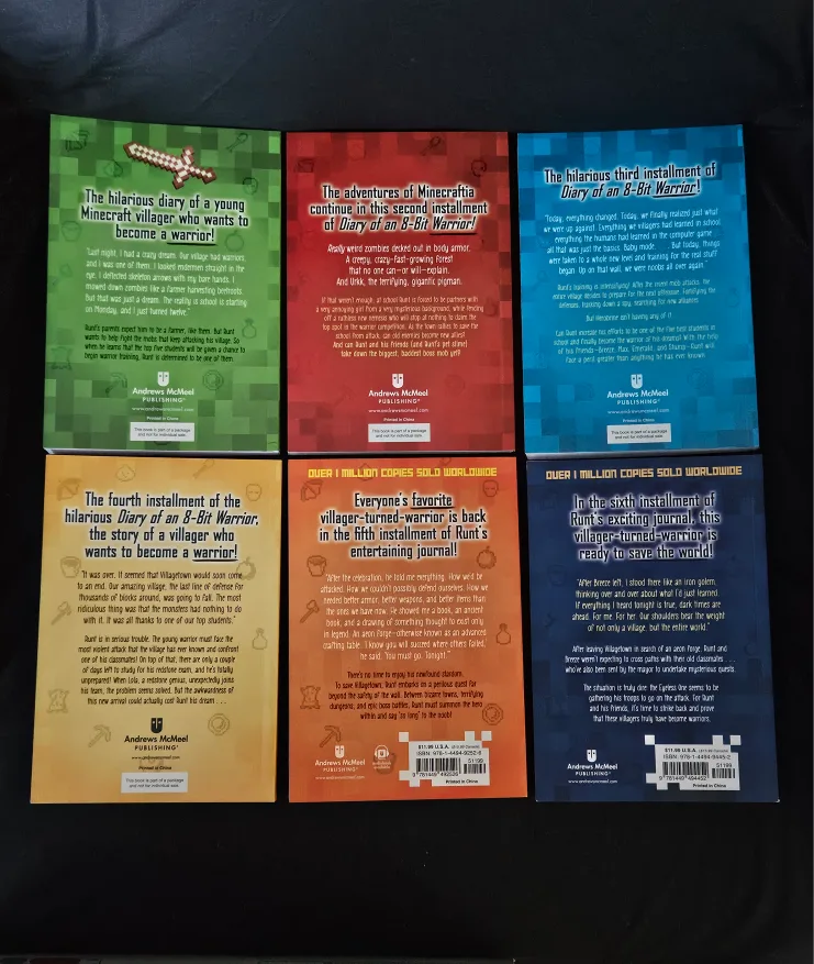 Diary of an 8-Bit Warrior Book Lot (6 books) image indicator(3)
