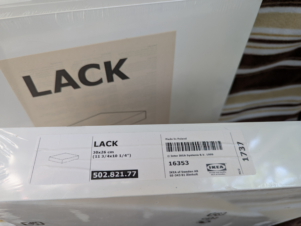 IKEA Lack White Shelves - photo 2