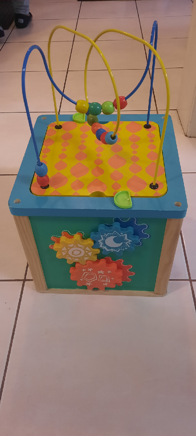 Kids Wooden Activity Cube