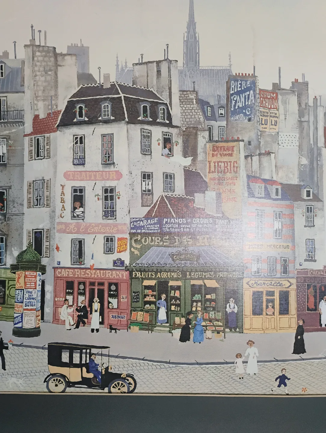 Paris Street Scene Framed Print image indicator(2)