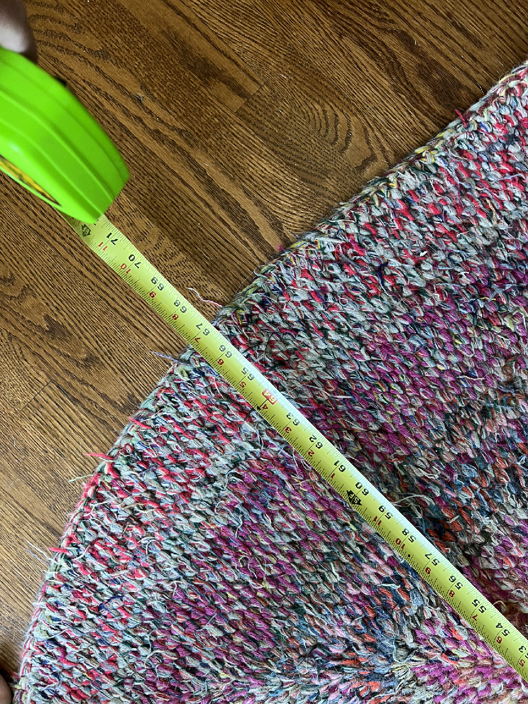 Handmade Braided Rug - 34" x 71" - photo 2