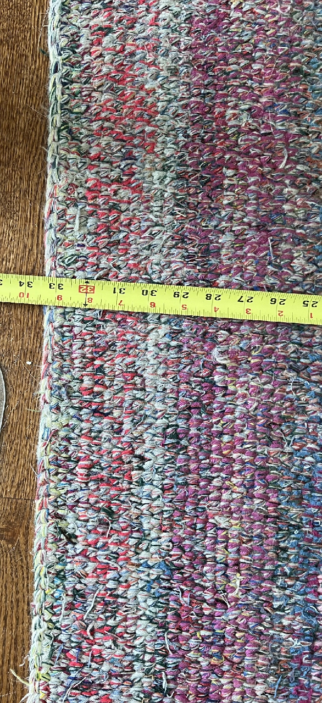 Handmade Braided Rug - 34" x 71" - photo 3