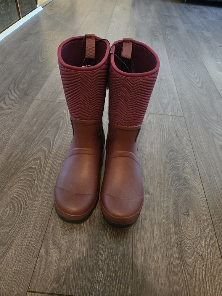 Burgundy Rain Boots - Size 10