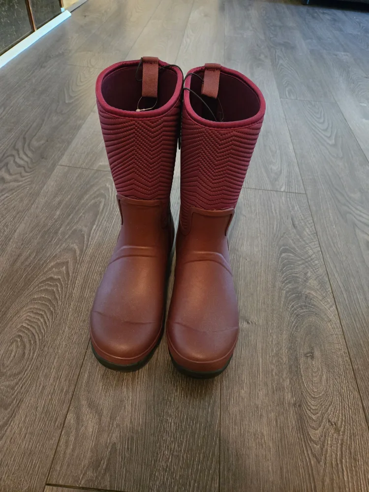 Burgundy Rain Boots - Size 10 thumbnail