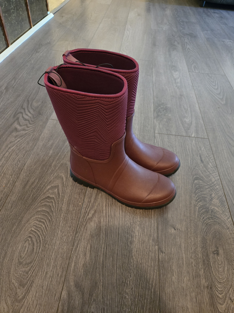 Burgundy Rain Boots - Size 10 - photo 2