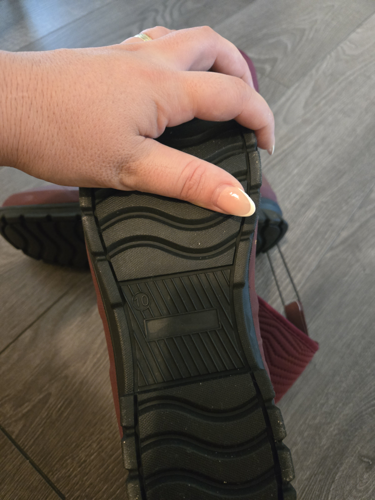 Burgundy Rain Boots - Size 10 - photo 3