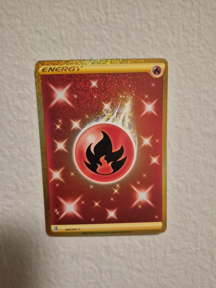 Pokemon Fire Energy Card 284/264 thumbnail