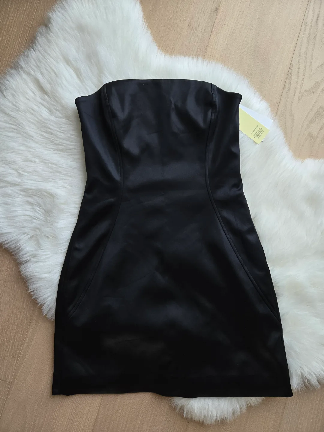 Wilfred Black Strapless Dress - Black, Size 4 thumbnail