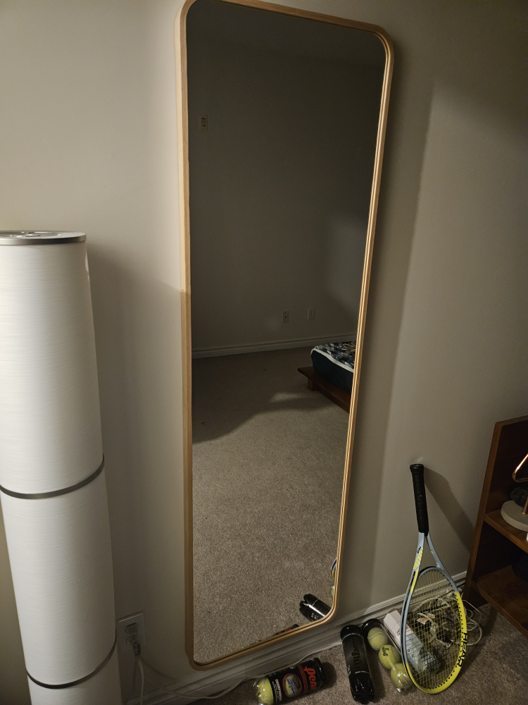 IKEA IKORNNES Full Length Mirror with Rounded Corners